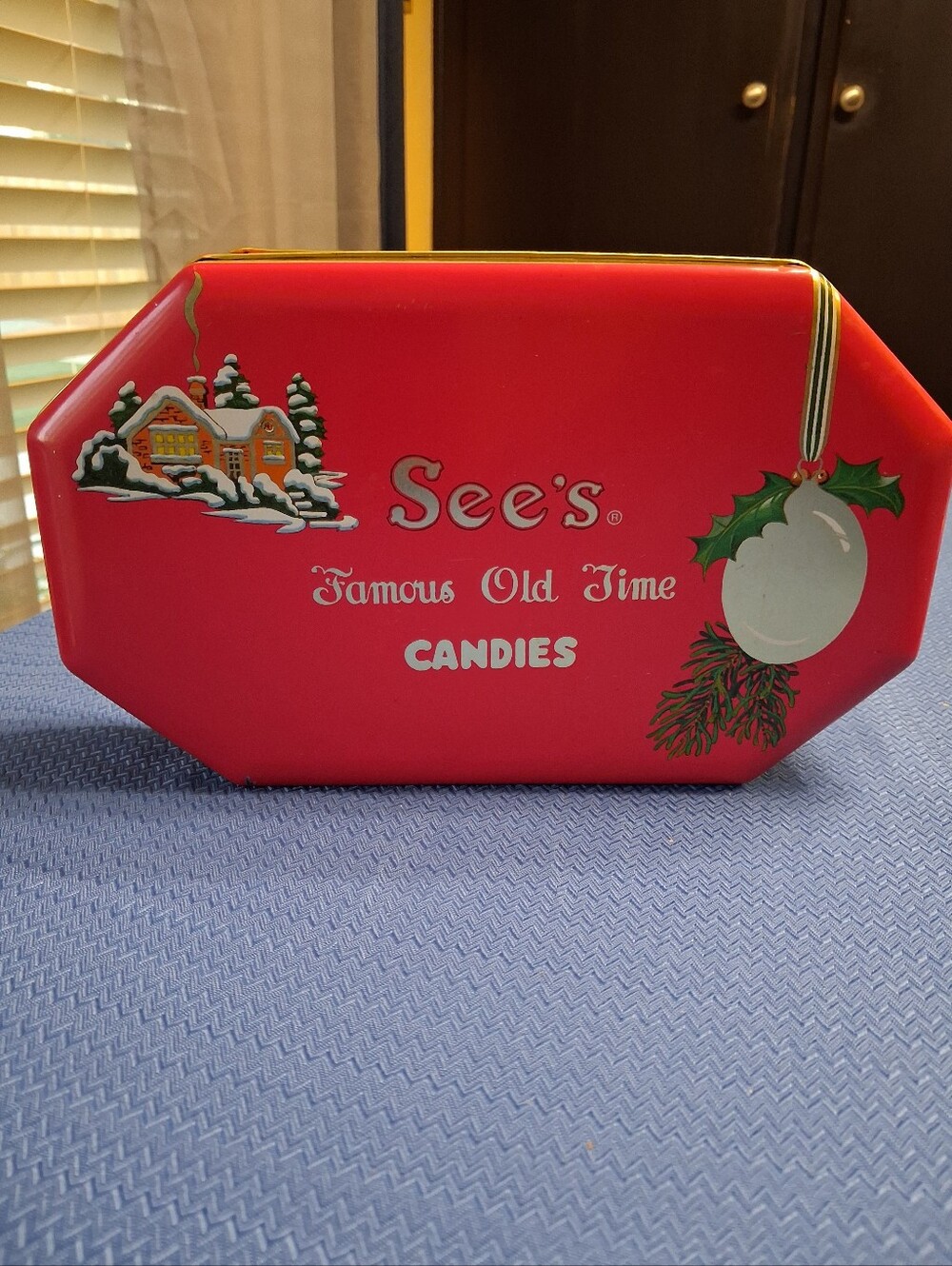 Vintage See's Candies Xmas Tin